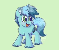 Size: 2314x1970 | Tagged: artist needed, safe, derpibooru import, oc, oc:minty breeze, unofficial characters only, pony, unicorn, blushing, cute, horn, image, male, multicolored hair, png, simple background, smiling, smol, solo, stallion