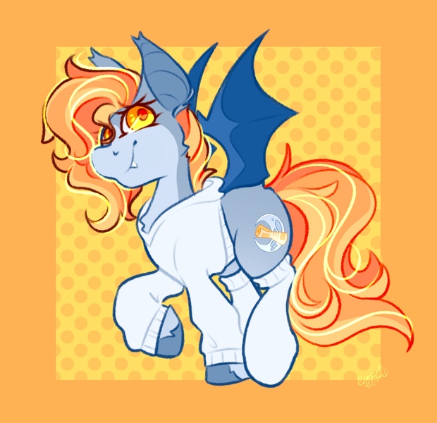 Size: 1950x1886 | Tagged: safe, artist:ezzerie, derpibooru import, oc, oc:snooze, unofficial characters only, pony, clothes, image, jpeg, smiling, socks, solo, sweater