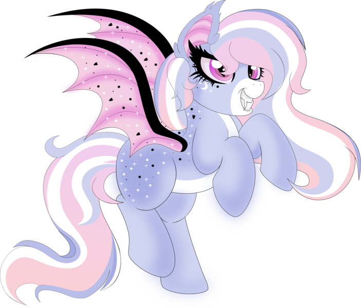 Size: 3424x2924 | Tagged: safe, artist:tkn297, derpibooru import, oc, bat pony, pony, female, image, mare, png, simple background, solo, transparent background