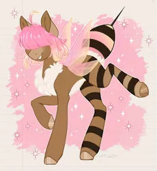 Size: 1068x1159 | Tagged: safe, artist:furtoodie, derpibooru import, oc, oc:sundae morning, pony, animal costume, bee costume, clothes, concave belly, costume, female, image, long legs, mare, png, solo