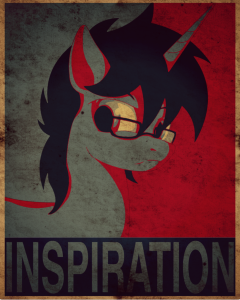 Size: 1638x2048 | Tagged: safe, artist:vesteffi, derpibooru import, oc, oc:astral chaser, pony, unicorn, effect hope, effects, fallout, fallout poster, glasses, hope, horn, icon, image, inspiration, png, poster