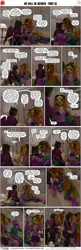 Size: 2000x6210 | Tagged: safe, artist:stellarator, derpibooru import, adagio dazzle, oc, oc:peach cobbler, oc:ruby cabernet, anthro, unguligrade anthro, comic:we will be adored, g4, 3d, blender, blender cycles, collar, comic, gem, head in lap, image, not sfm, png, siren gem, surprise hug, vulgar