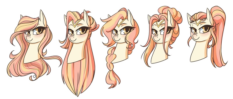 Size: 1594x678 | Tagged: safe, artist:pixxpal, derpibooru import, oc, oc:purity, unofficial characters only, pegasus, pony, blushing, cute, female, image, jpeg, looking at you, mane, mane styling, mare, simple background, smiling, solo, weapons-grade cute, white background