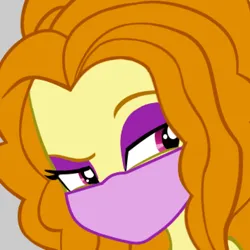 Size: 720x720 | Tagged: safe, derpibooru import, editor:brokenadam, adagio dazzle, equestria girls, g4, coronavirus, covid-19, eyeshadow edit, face mask, image, mask, png