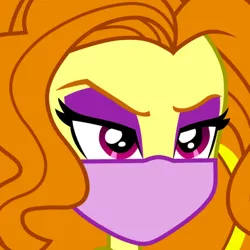 Size: 720x720 | Tagged: safe, derpibooru import, editor:brokenadam, adagio dazzle, equestria girls, g4, coronavirus, covid-19, eyeshadow edit, face mask, image, mask, png