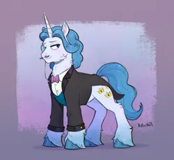 Size: 1600x1472 | Tagged: safe, artist:birdoffnorth, derpibooru import, fancypants, pony, unicorn, g4, bowtie, clothes, horn, image, jpeg, male, monocle, solo, stallion, suit, vest