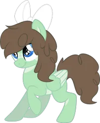 Size: 1973x2437 | Tagged: safe, artist:tkn297, derpibooru import, oc, pegasus, pony, bow, female, hair bow, image, mare, png, simple background, solo, transparent background