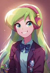 Size: 2496x3648 | Tagged: safe, ai content, derpibooru import, generator:civitai, machine learning generated, prompter:trux23, lemon zest, human, equestria girls, g4, cute, female, image, jpeg, looking at you, smiling, smiling at you, solo