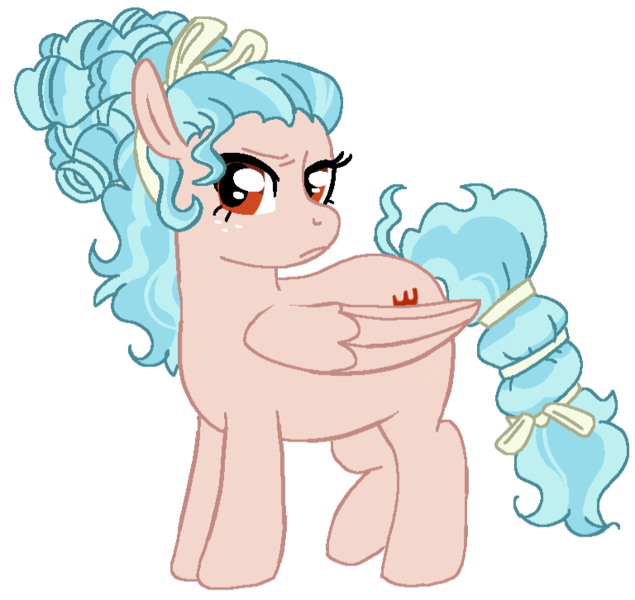 Size: 768x726 | Tagged: safe, artist:reeseisinsane, derpibooru import, cozy glow, pegasus, pony, g4, adult, adult cozy glow, bow, chubby, cozy glow is not amused, curly hair, curly mane, curly tail, headcanon in the description, image, messy mane, older, older cozy glow, png, simple background, story included, tail, tail bow, transparent background, unamused