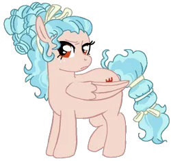 Size: 768x726 | Tagged: safe, artist:reeseisinsane, derpibooru import, cozy glow, pegasus, pony, g4, adult, adult cozy glow, bow, chubby, cozy glow is not amused, curly hair, curly mane, curly tail, headcanon in the description, image, messy mane, older, older cozy glow, png, simple background, story included, tail, tail bow, transparent background, unamused