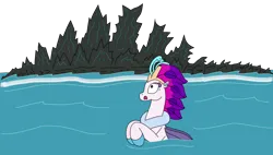 Size: 3214x1821 | Tagged: safe, artist:supahdonarudo, derpibooru import, queen novo, kaiju, seapony (g4), g4, my little pony: the movie, godzilla, godzilla (series), image, ocean, png, scared, shocked, shocked expression, simple background, swimming, transparent background, water