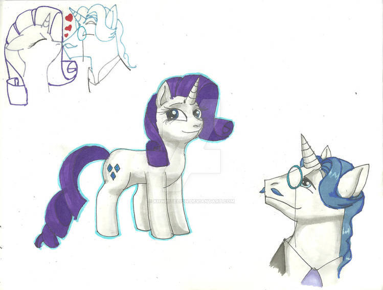 Size: 749x568 | Tagged: safe, artist:khwhitelion, derpibooru import, fancypants, rarity, pony, unicorn, female, horn, image, jpeg, male, mare, ship:raripants, shipping, stallion, straight