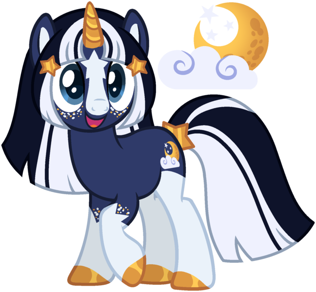 Size: 1649x1527 | Tagged: safe, artist:pegasski, artist:strawberry-spritz, derpibooru import, oc, oc:cosmic grace, unofficial characters only, pony, unicorn, base used, blaze (coat marking), blue eyes, coat markings, colored hooves, colored horn, colored pinnae, facial markings, female, freckles, gold hooves, golden horn, hairclip, hooves, horn, image, leg freckles, mare, open mouth, open smile, png, raised hoof, shiny hooves, shiny horn, simple background, smiling, socks (coat marking), solo, star (coat marking), transparent background, unicorn oc