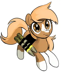 Size: 1082x1228 | Tagged: safe, artist:anonymous, derpibooru import, ponified, ponified:sgt. reckless, earth pony, pony, g4, ammunition, drawthread, female, image, mare, png, ponified horse, requested art, simple background, solo, white background