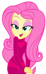 Size: 678x1080 | Tagged: suggestive, derpibooru import, fluttershy, equestria girls, g4, caption, charming, hot girl, image, image macro, latex, png, seductive, sexy, spoilers for another series, text, wetsuit