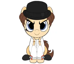 Size: 3089x2649 | Tagged: safe, artist:alicesponycorner, derpibooru import, oc, unofficial characters only, earth pony, pony, a clockwork orange, alex delarge, contest, contest entry, image, movie, movie character, plushie, png, youtooz, youtooz mlp design competition