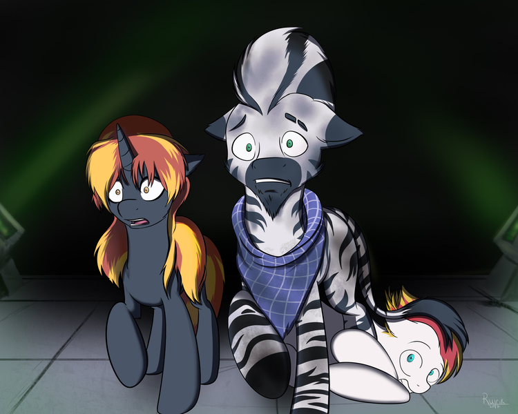 Size: 3000x2400 | Tagged: safe, artist:ruirik, derpibooru import, oc, oc:ember, unofficial characters only, pony, unicorn, zebra, fanfic:two thousand miles, horn, image, jpeg, unicorn oc