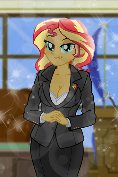 Size: 4938x7428 | Tagged: safe, artist:emeraldblast63, derpibooru import, sunset shimmer, human, equestria girls, blazer, breasts, busty sunset shimmer, image, pencil skirt, png, stupid sexy sunset shimmer