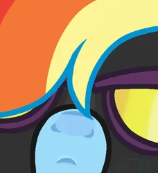 Size: 500x549 | Tagged: safe, artist:icey-wicey-1517, derpibooru import, rainbow dash, pegasus, pony, clothes, commission, costume, female, goggles, icon, image, looking at you, mare, nightmare night, nightmare night costume, png, shadowbolt dash, shadowbolts costume, solo, ych result