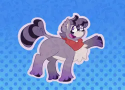 Size: 1250x900 | Tagged: safe, artist:kawaiipony_va, derpibooru import, ponified, pony, bandana, image, jpeg, male, rambley raccoon