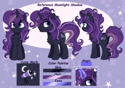 Size: 3159x2233 | Tagged: safe, artist:2pandita, derpibooru import, oc, oc:moonlight shadow, alicorn, pony, image, male, png, reference sheet, solo, stallion