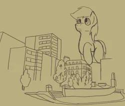 Size: 1147x967 | Tagged: safe, artist:al solae, derpibooru import, earth pony, building, city, image, macro, png, solo