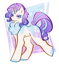 Size: 6063x6512 | Tagged: safe, artist:pewiowl, derpibooru import, rarity, oc, pony, unicorn, art, digital art, horn, image, png, redesign