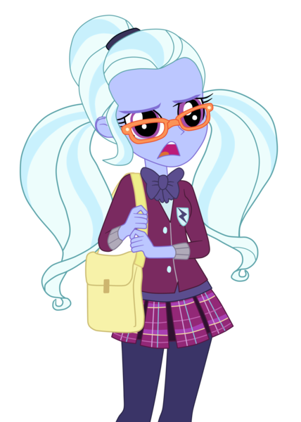 Size: 2500x3506 | Tagged: safe, artist:gmaplay, derpibooru import, screencap, sugarcoat, equestria girls, g4, clothes, crystal prep academy, crystal prep academy uniform, crystal prep shadowbolts, image, my little pony equestria girls: friendship games, png, school uniform, sugarcoat is not amused, unamused, worried