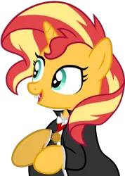 Size: 1478x2073 | Tagged: safe, artist:ahsokafan100, derpibooru import, sunset shimmer, pony, unicorn, g4, bela lugosi, bowtie, cape, clothes, costume, cute, dracula, fake fangs, fangs, halloween, halloween costume, holiday, horn, image, jewelry, medallion, mlp fim's fourteenth anniversary, necklace, nightmare night, nightmare night costume, open mouth, open smile, png, raised hoof, raised hooves, shimmerbetes, simple background, smiling, solo, transparent background, tuxedo, universal monsters, vampire costume, vampire shimmer, vector