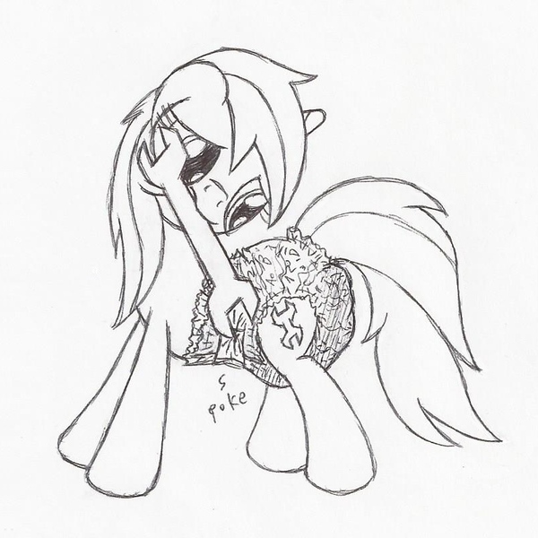 Size: 800x800 | Tagged: questionable, alternate version, artist:datspaniard, derpibooru import, silver spanner, pony, unicorn, g4, diaper, diaper fetish, female, fetish, fixing, full body, horn, image, jpeg, mare, messy diaper, monochrome, mouth hold, non-baby in diaper, side view, simple background, solo, standing, story included, white background, wrench