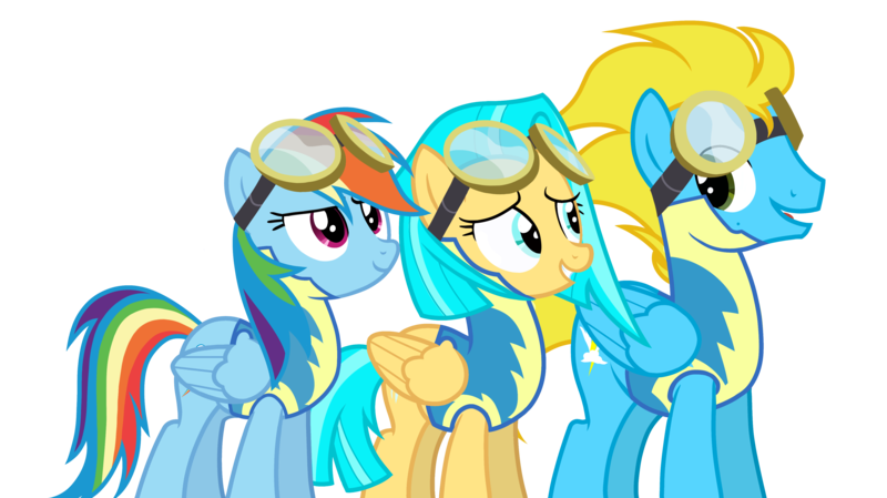 Size: 3985x2237 | Tagged: safe, artist:alicesponycorner, derpibooru import, rainbow dash, oc, pegasus, g4, wonderbolts academy, clothes, group, group photo, group shot, image, pegasus oc, png, show accurate, uniform, vector, wings, wonderbolt trainee uniform, wonderbolts, wonderbolts uniform