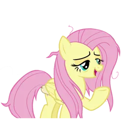 Size: 2048x2048 | Tagged: safe, artist:trrrebleee, derpibooru import, fluttershy, pegasus, pony, a health of information, g4, female, image, mare, messy mane, png, simple background, solo, tired, transparent background, vector