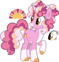 Size: 1793x1866 | Tagged: safe, artist:strawberry-spritz, derpibooru import, oc, unofficial characters only, pony, unicorn, female, horn, image, magical lesbian spawn, mare, offspring, parent:pinkie pie, parent:twilight sparkle, parents:twinkie, png, simple background, solo, transparent background