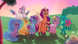 Size: 1280x720 | Tagged: safe, artist:hamatolima, derpibooru import, hitch trailblazer, izzy moonbow, pipp petals, sparky sparkeroni, sunny starscout, zipp storm, alicorn, dragon, earth pony, pegasus, pony, unicorn, g4, g5, my little pony: a new generation, my little pony: tell your tale, the last problem, applejack (g5), artificial horn, augmented, elderly, female, fluttershy (g5), horn, image, magic, magic horn, male, mane five, mane seven (g5), mane six (g5), mane stripe sunny, mare, misty brightdawn, older, older hitch trailblazer, older izzy moonbow, older misty brightdawn, older pipp petals, older sparky sparkeroni, older zipp storm, pinkie pie (g5), png, race swap, rainbow dash (g5), rarity (g5), rebirth misty, speedpaint available, stallion, sunny is tall, sunnycorn, teenager, twilight sparkle (g5), what if, youtube link