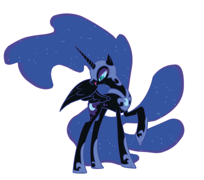 Size: 3493x3086 | Tagged: safe, derpibooru import, official, nightmare moon, alicorn, pony, .svg available, image, png, simple background, solo, transparent background, vector