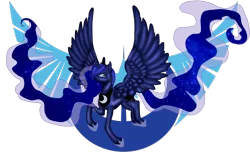 Size: 1920x1200 | Tagged: safe, artist:chanpony98, derpibooru import, princess luna, alicorn, pony, g4, 2015, female, image, lunar republic, mare, old art, png, simple background, solo, transparent background