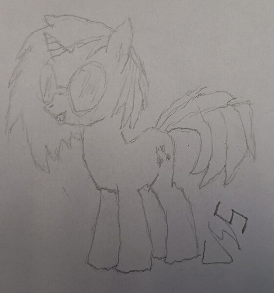 Size: 1196x1280 | Tagged: safe, artist:the spectres, derpibooru import, vinyl scratch, pony, g4, derpibooru exclusive, female, image, jpeg, pencil drawing, sketch, solo, traditional art