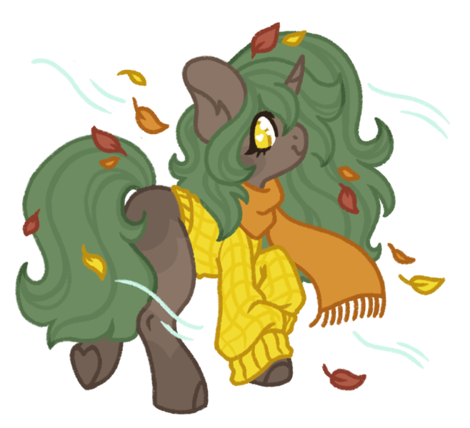 Size: 1138x1037 | Tagged: safe, artist:kazmuun, derpibooru import, oc, oc:sweather weather, pony, unicorn, clothes, female, horn, image, mare, png, scarf, simple background, solo, sweater, transparent background