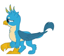 Size: 2000x1750 | Tagged: safe, artist:lnx1ynight16, derpibooru import, gallus, gryphon, g4, beak, image, looking at something, male, png, simple background, solo, tail, talons, transparent background, upset, vector, wings