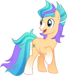 Size: 7267x8224 | Tagged: safe, artist:shootingstarsentry, derpibooru import, edit, vector edit, hitch trailblazer, earth pony, pony, g5, absurd resolution, alternate hairstyle, base used, image, long tail, male, multicolored hair, png, simple background, solo, solo male, stallion, tail, transparent background, vector