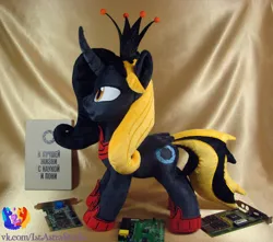 Size: 1451x1280 | Tagged: safe, artist:1stastrastudio, derpibooru import, ponified, alicorn, pony, g4, female, glados, image, irl, jpeg, mare, photo, plushie, portal (valve), solo