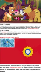 Size: 2560x4494 | Tagged: safe, derpibooru import, edit, edited screencap, screencap, coriander cumin, pinkie pie, rarity, saffron masala, pony, g4, spice up your life, analysis, british raj, equestrian raj, flag, image, india, my little pony, png, text, theory