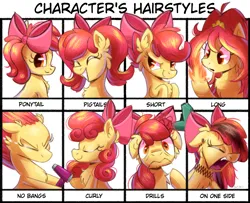 Size: 1536x1250 | Tagged: safe, artist:candy meow, derpibooru import, apple bloom, earth pony, pony, g4, :o, ><, ^^, alternate hairstyle, apple bloom's bow, art challenge, ask, bloom (winx club), blushing, bow, cheek fluff, chest fluff, choker, crying, drill, ear fluff, ear piercing, earring, eyes closed, fangs, female, filly, fire, foal, hair bow, hair dryer, happy, image, implied scootaloo, implied sweetie belle, jewelry, looking at something, looking back, looking up, mlp art ask (ru), open mouth, o~o, piercing, pigtails, png, ponytail, raised hoof, scared, screaming, smiling, smug, solo