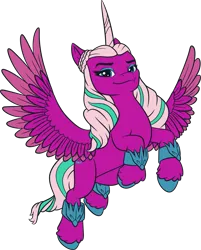 Size: 3619x4507 | Tagged: safe, derpibooru import, official, alicorn, pony, g5, my little pony: make your mark, .ai available, .svg available, female, g5 brand assets, horn, image, mare, opaline arcana, png, simple background, solo, spread wings, transparent background, unshorn fetlocks, vector, wings