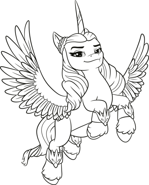 Size: 3619x4507 | Tagged: safe, derpibooru import, official, alicorn, pony, g5, my little pony: make your mark, .ai available, .svg available, female, g5 brand assets, horn, image, lineart, mare, opaline arcana, png, simple background, solo, spread wings, transparent background, unshorn fetlocks, vector, wings