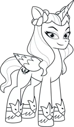 Size: 2470x4263 | Tagged: safe, derpibooru import, official, alicorn, pony, g5, my little pony: tell your tale, .ai available, .svg available, female, g5 brand assets, image, lineart, mare, opaline arcana, png, simple background, solo, transparent background, vector