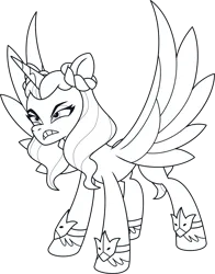 Size: 3758x4798 | Tagged: safe, derpibooru import, official, alicorn, pony, g5, my little pony: tell your tale, .ai available, .svg available, female, g5 brand assets, image, lineart, mare, opaline arcana, png, simple background, solo, transparent background, vector