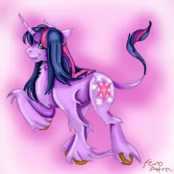 Size: 1204x1204 | Tagged: safe, artist:gabbygums21, derpibooru import, twilight sparkle, pony, unicorn, g4, abstract background, female, horn, image, jpeg, mare, solo, unicorn twilight, unshorn fetlocks