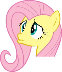 Size: 1024x1193 | Tagged: safe, artist:omniferious, derpibooru import, fluttershy, pony, g4, female, head only, image, mare, png, pouting, simple background, solo, transparent background, vector