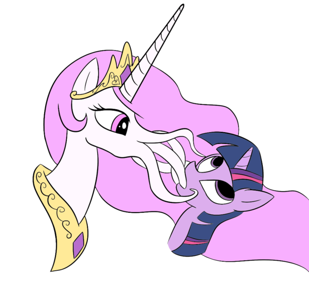 Size: 916x872 | Tagged: safe, artist:ligerstorm, artist:randomfaggot, derpibooru import, princess celestia, twilight sparkle, alicorn, pony, unicorn, princess molestia, g4, colored, cthulhu, drawthread, duo, duo female, female, horn, image, mare, png, requested art, simple background, species swap, tentacles, transparent background, wip